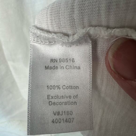 Coldwater Creek cream on cream 3/4 links sleeve embroidered coastal plus size - Picture 6 of 10